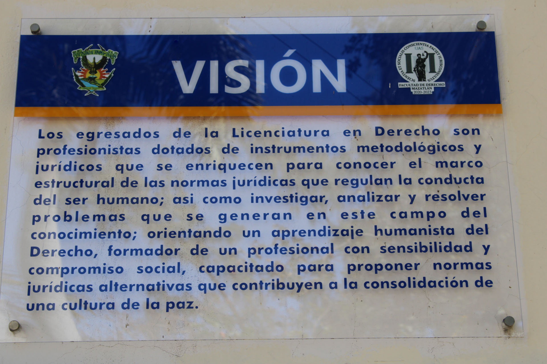 Visión de la Facultad de Derecho Mazatlán